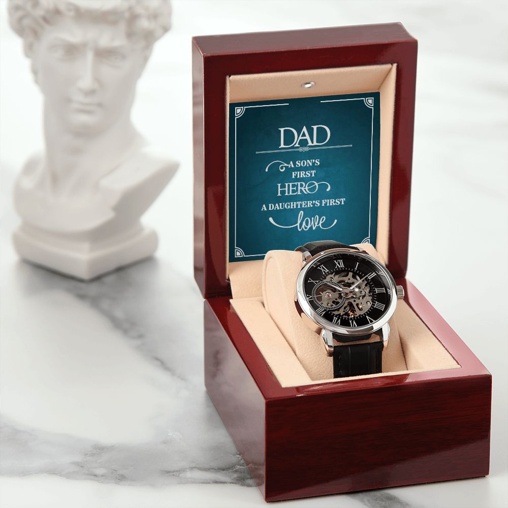 Gift for Father - Men's Openwork Watch