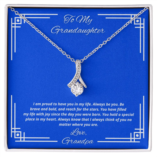 To My Granddaughter From Grandpa, Always Be You - Necklace