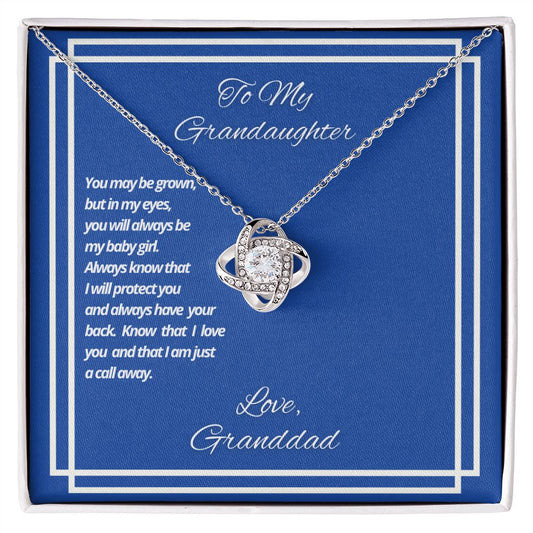 To My Granddaughter From Granddad - I Am Just A Call Away - Necklace
