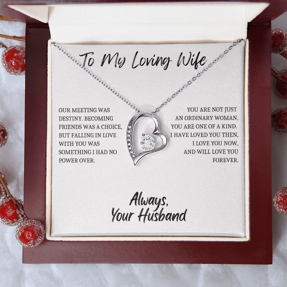To My Loving Wife - Love Necklace
