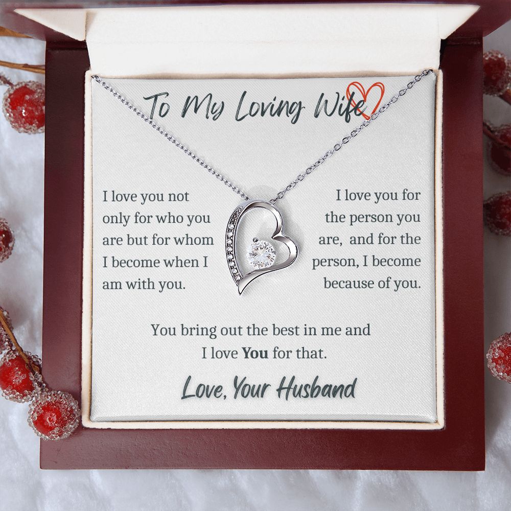 To My Loving Wife - Forever Necklace
