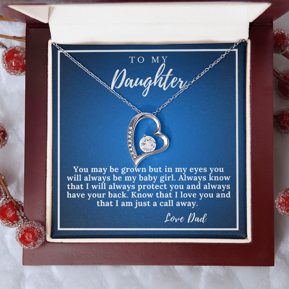 To My Daughter From Dad- Forever Necklace