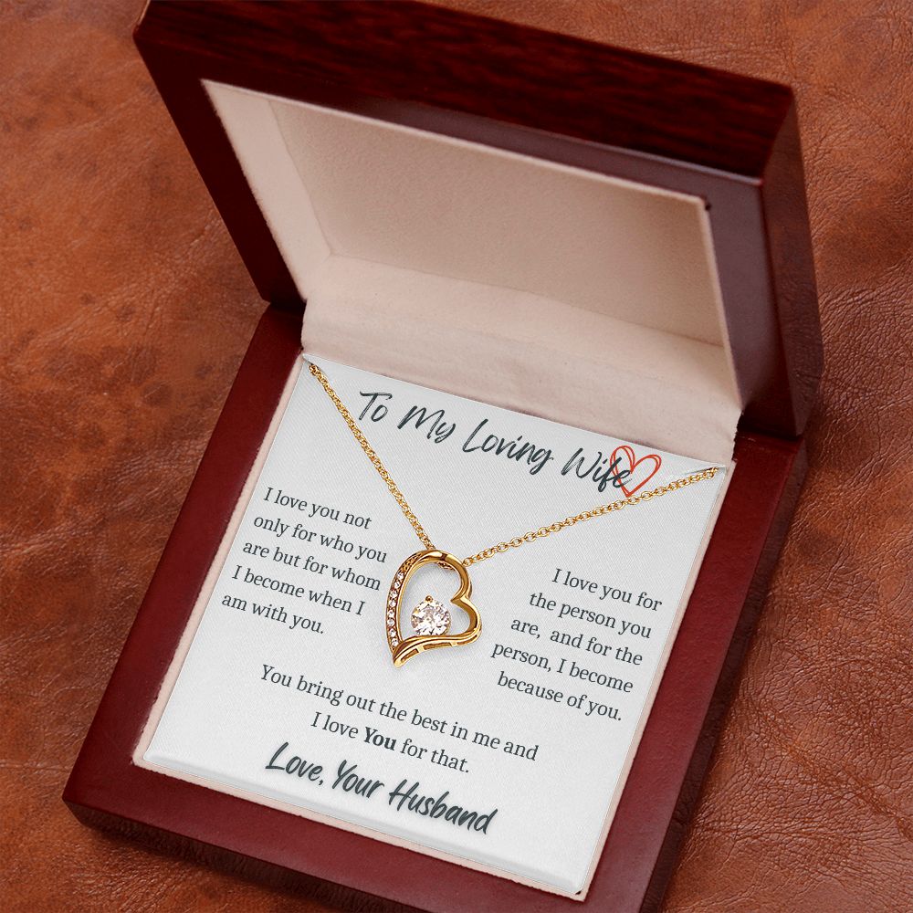 To My Loving Wife - Forever Necklace