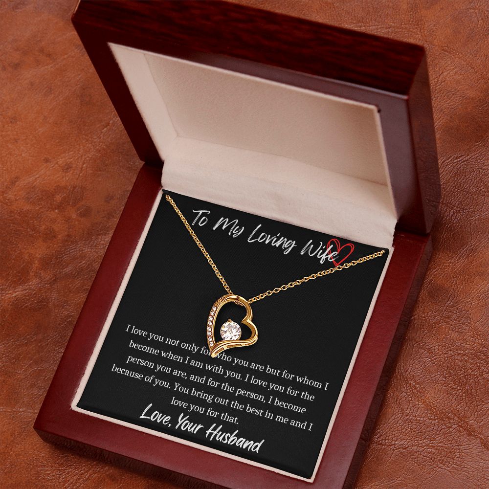 To My Loving Wife - Forever Necklace