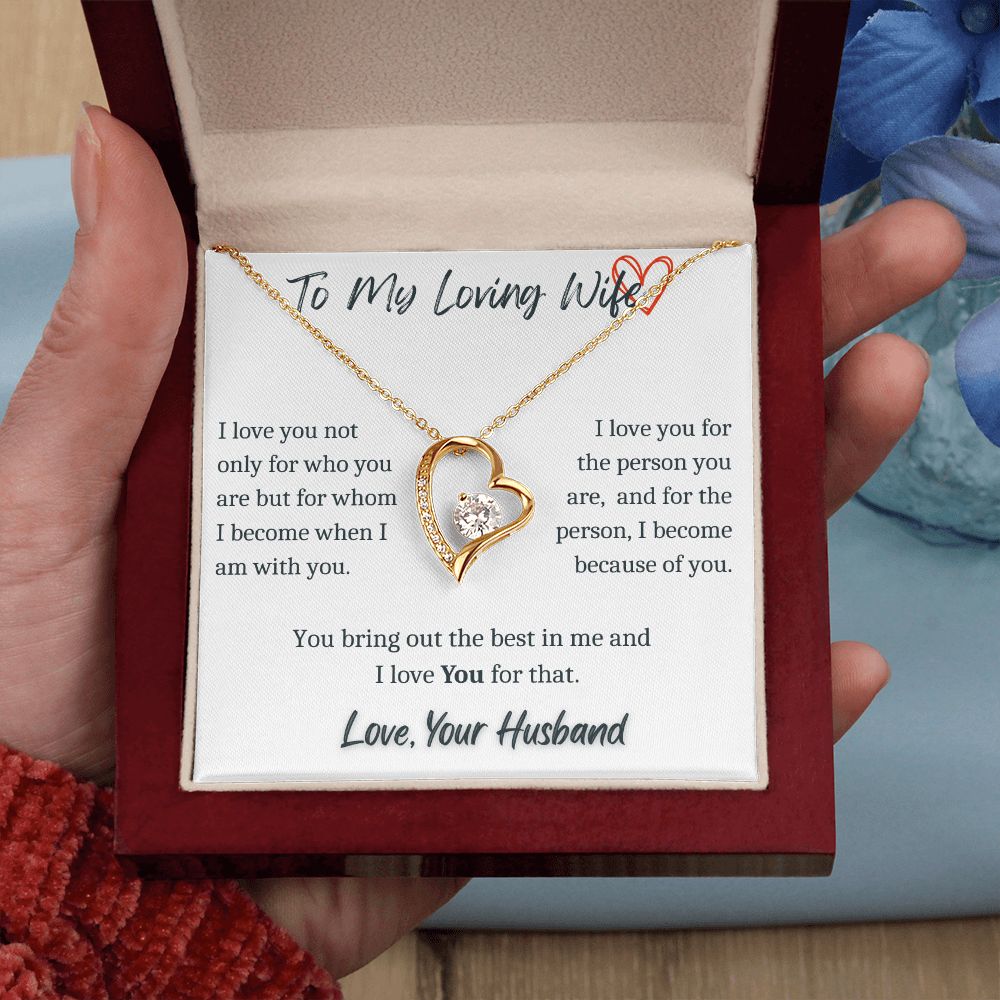 To My Loving Wife - Forever Necklace