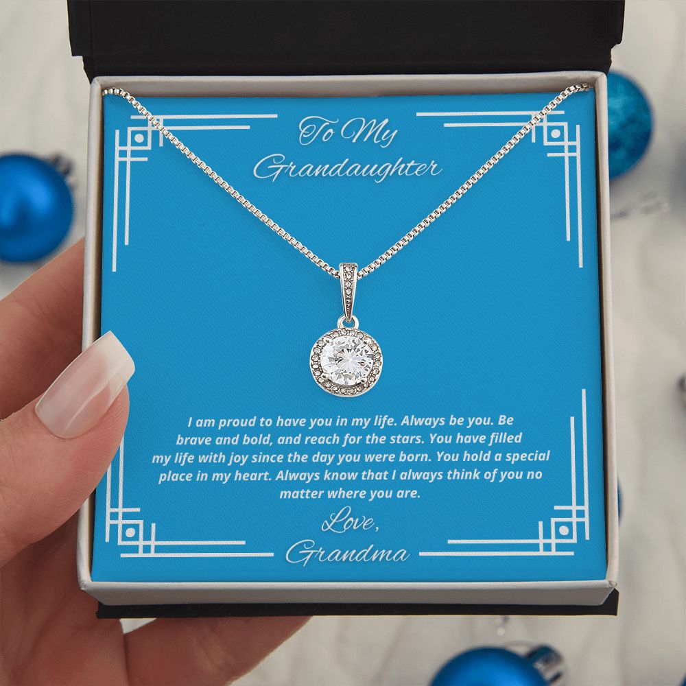 To My Granddaughter From Grandma -You have filled my life with joy - Necklace