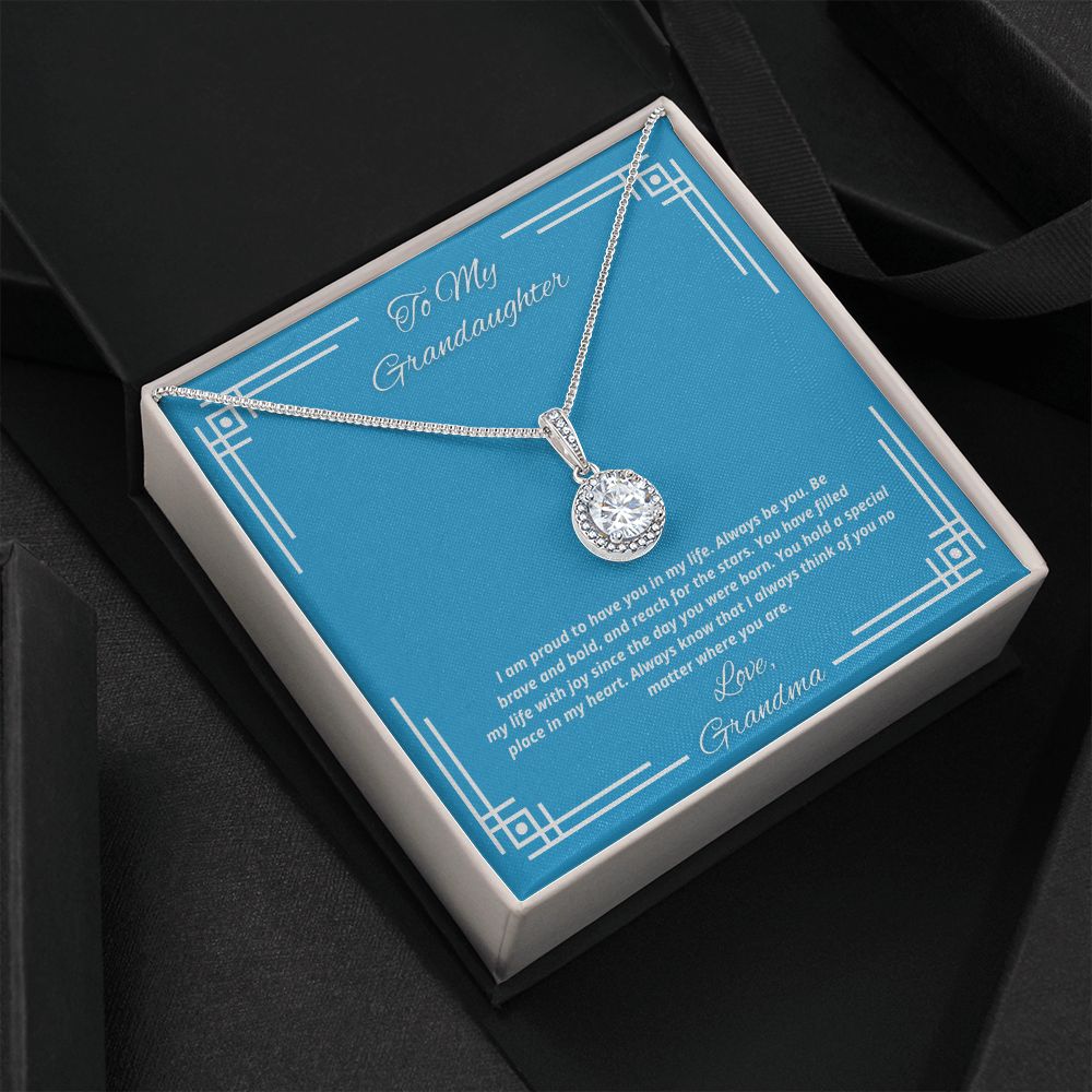 To My Granddaughter From Grandma -You have filled my life with joy - Necklace