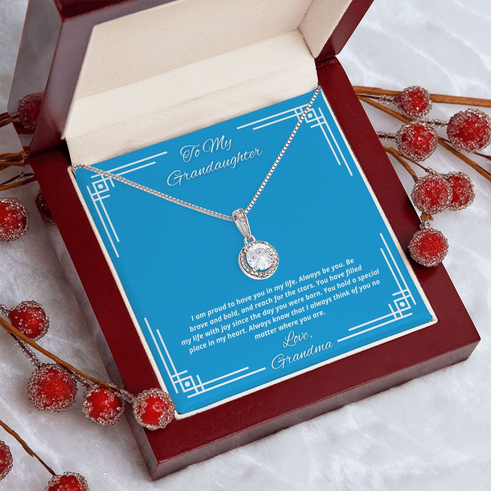 To My Granddaughter From Grandma -You have filled my life with joy - Necklace