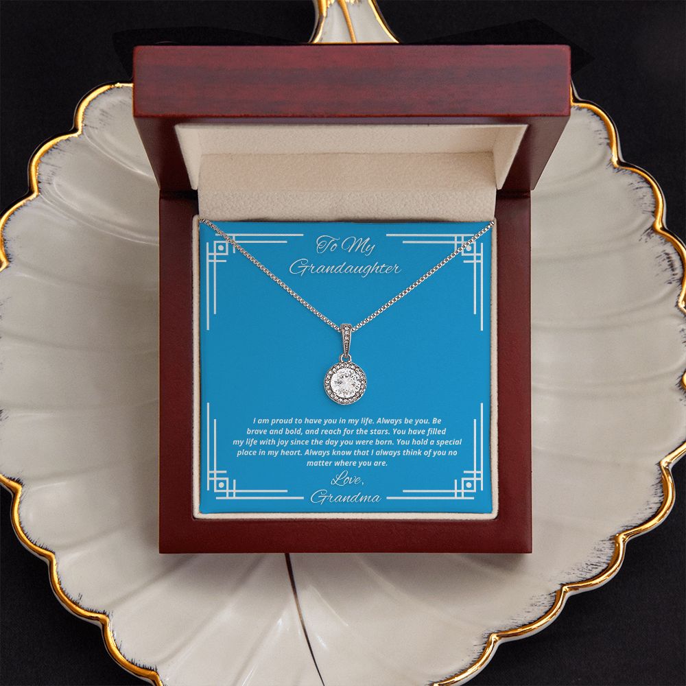 To My Granddaughter From Grandma -You have filled my life with joy - Necklace