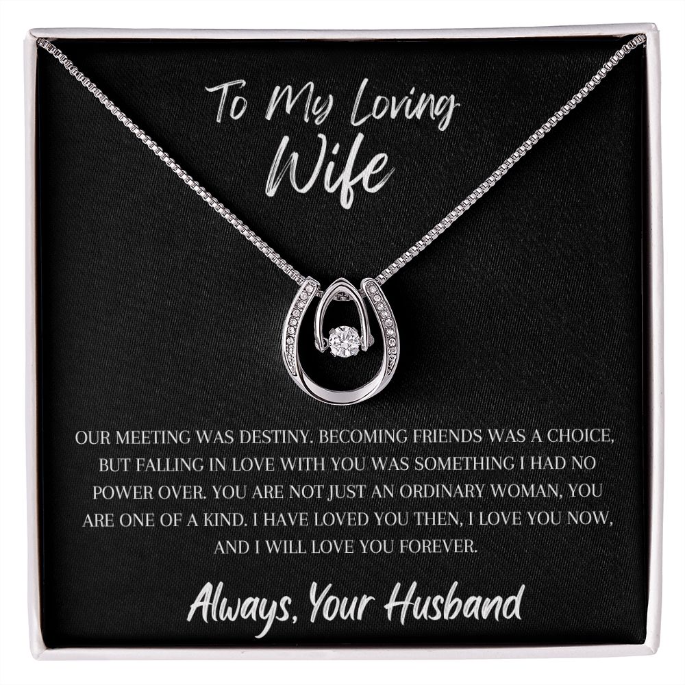 To My Loving Wife - Lucky In Love Necklace