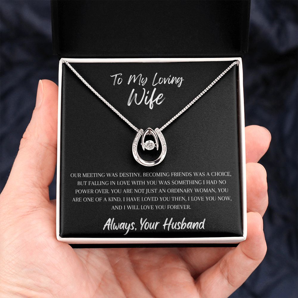 To My Loving Wife - Lucky In Love Necklace