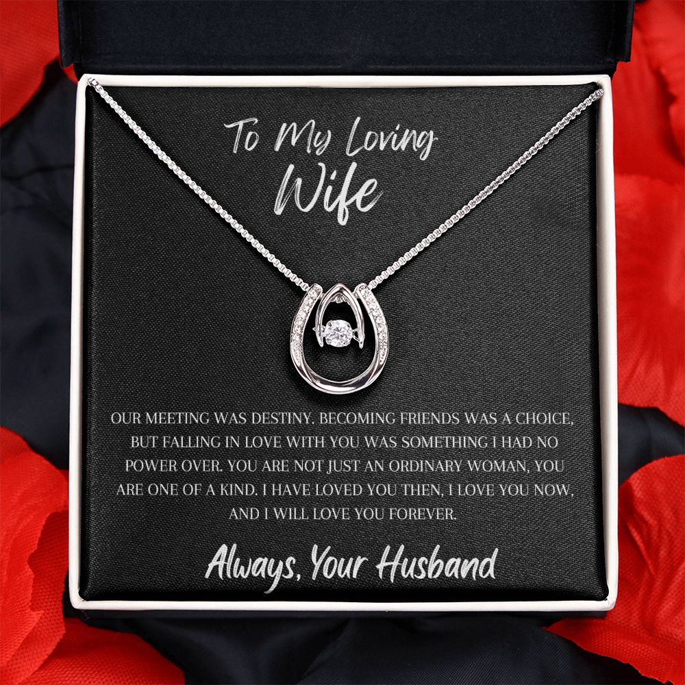 To My Loving Wife - Lucky In Love Necklace