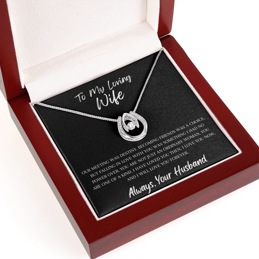 To My Loving Wife - Lucky In Love Necklace