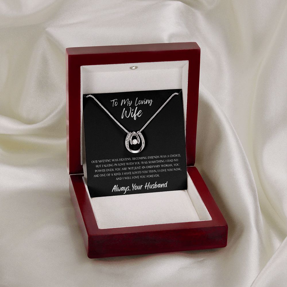 To My Loving Wife - Lucky In Love Necklace