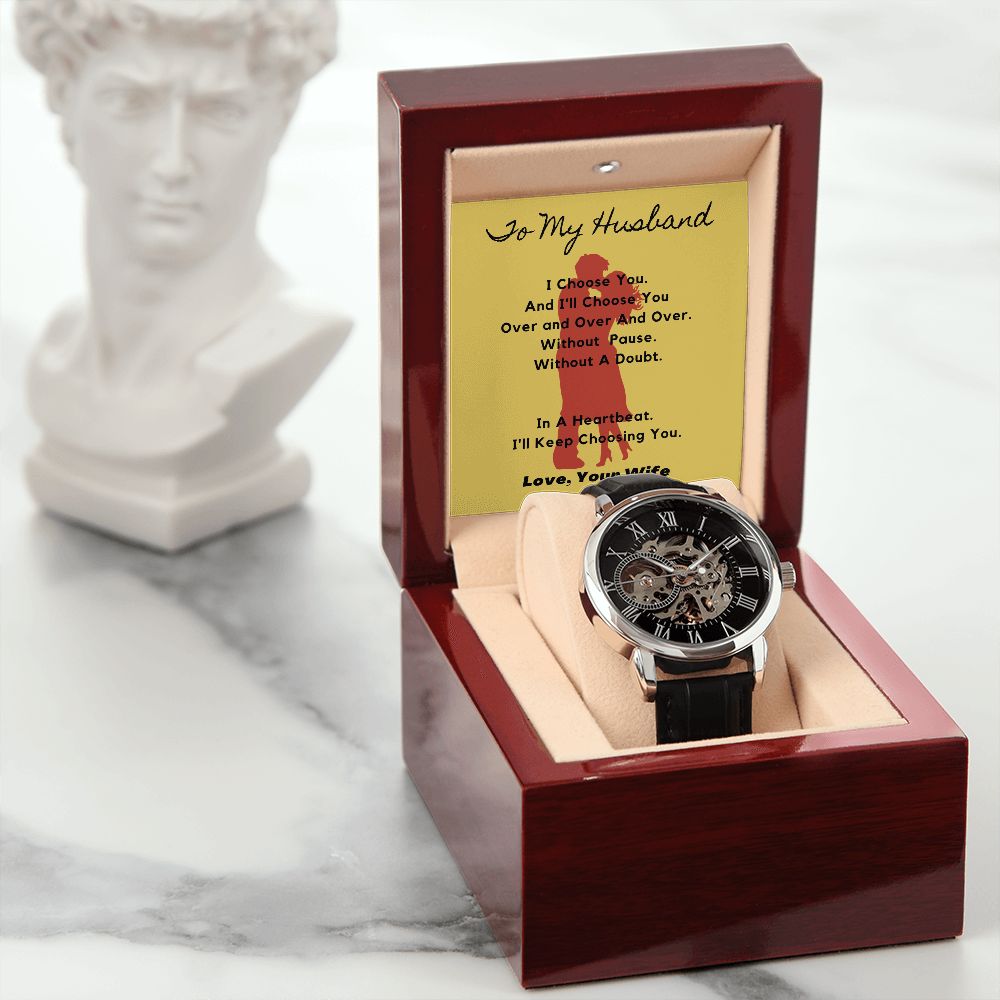 To My Husband - I Choose You - Men's Watch