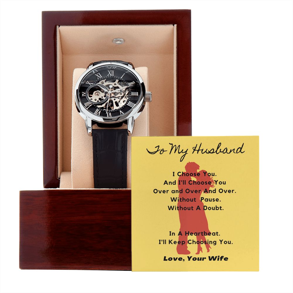 To My Husband - I Choose You - Men's Watch