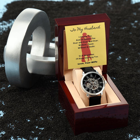 To My Husband - I Choose You - Men's Watch