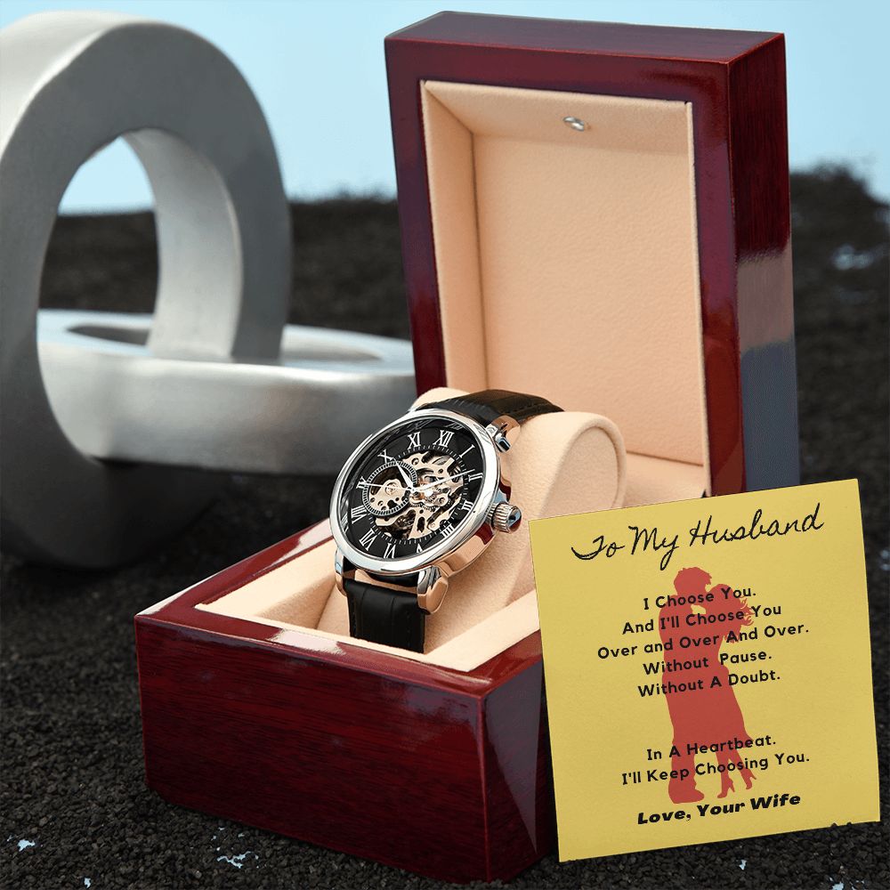 To My Husband - I Choose You - Men's Watch