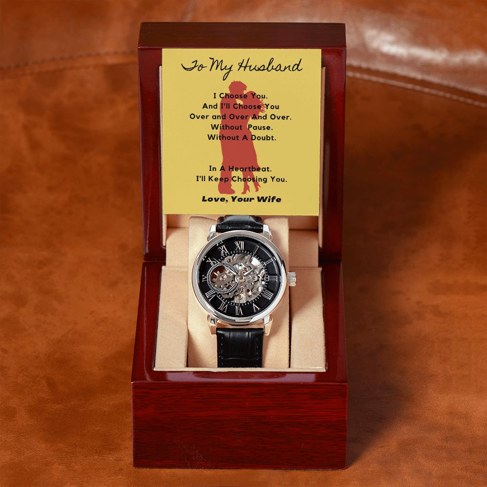 To My Husband - I Choose You - Men's Watch