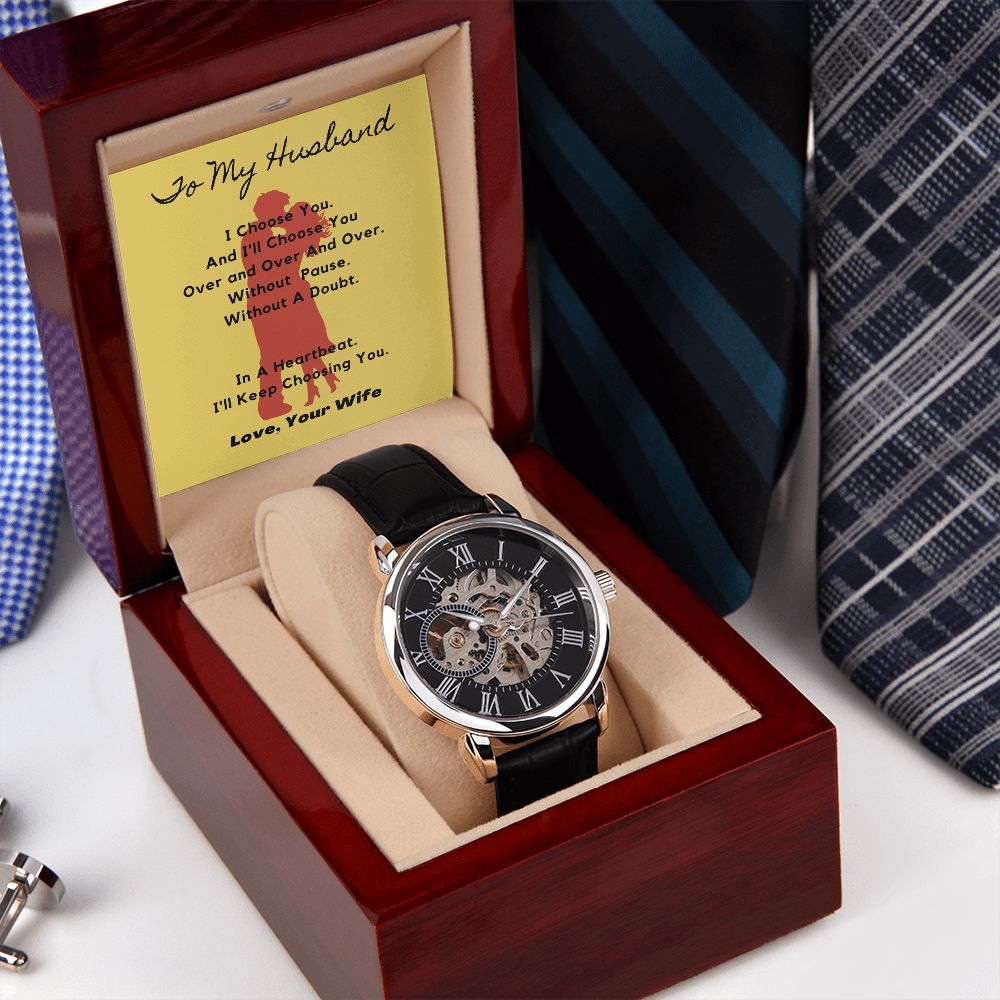 To My Husband - I Choose You - Men's Watch