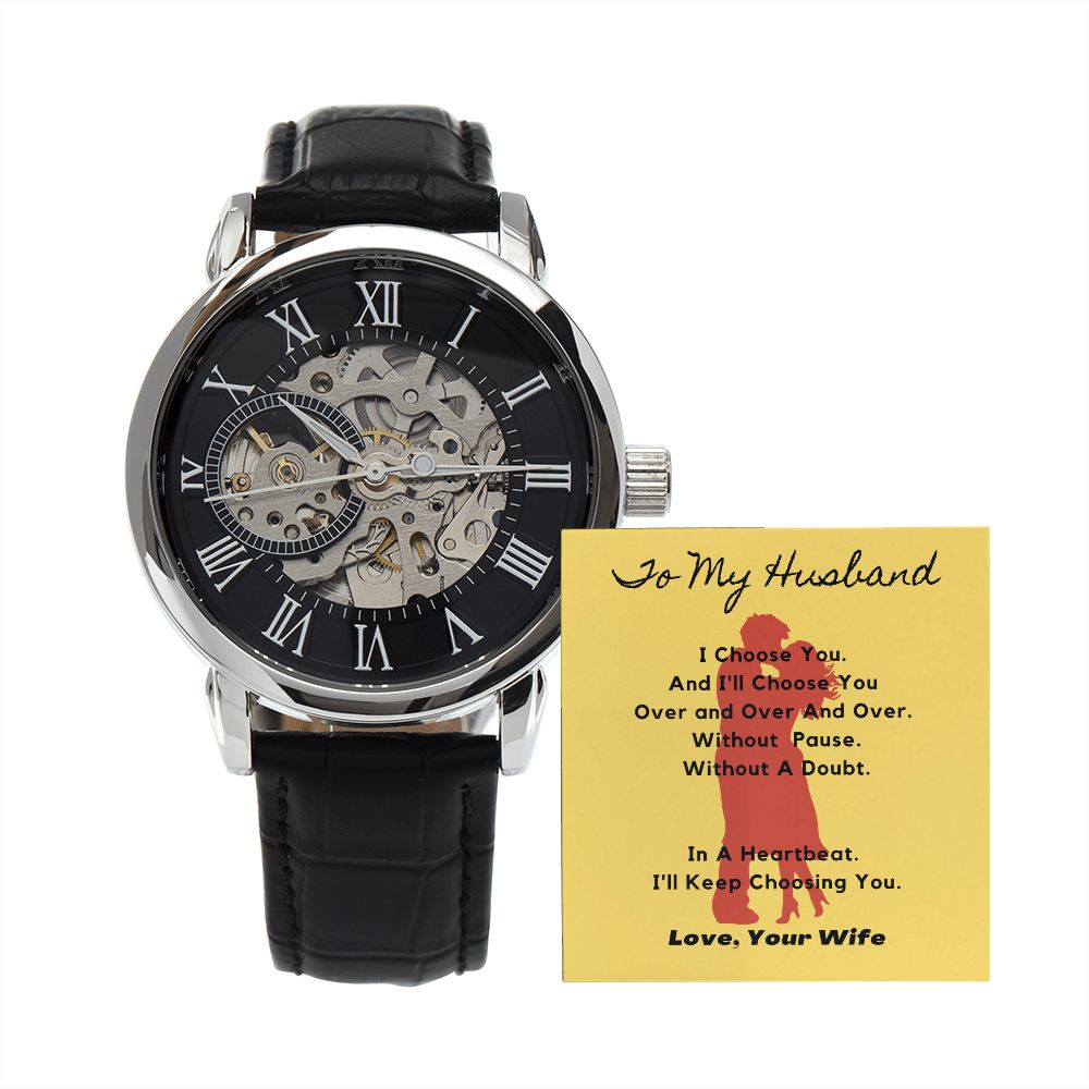 To My Husband - I Choose You - Men's Watch