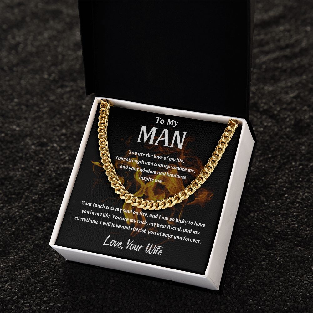 To My Man - Cuban Chain Link Necklace