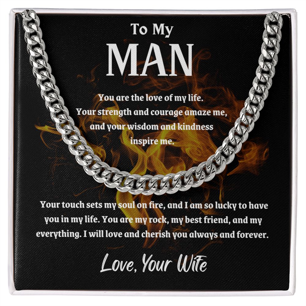 To My Man - Cuban Chain Link Necklace