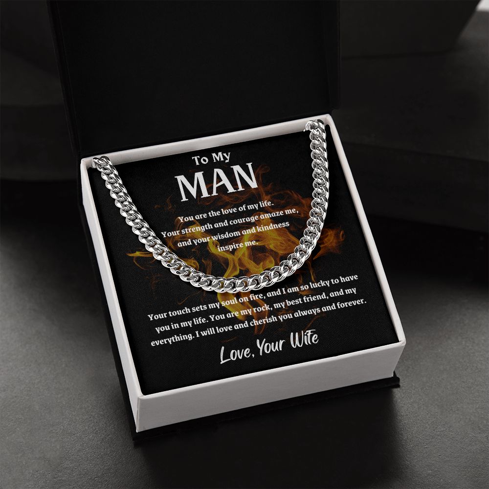 To My Man - Cuban Chain Link Necklace