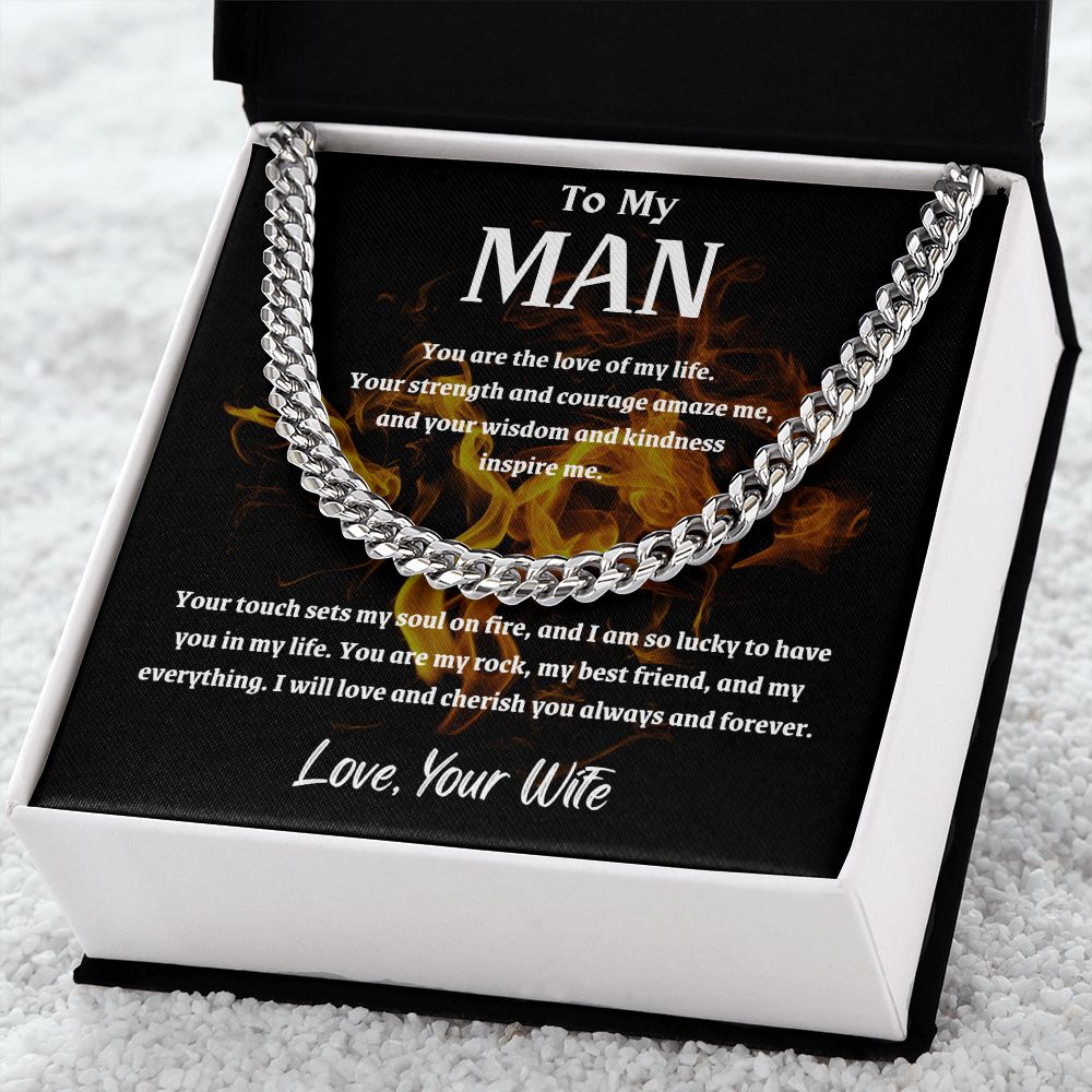 To My Man - Cuban Chain Link Necklace