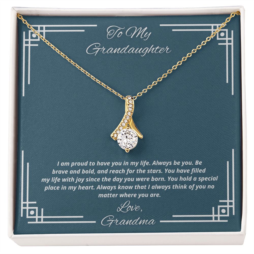 To My Granddaughter From Grandma, You have filled my life with joy - Necklace