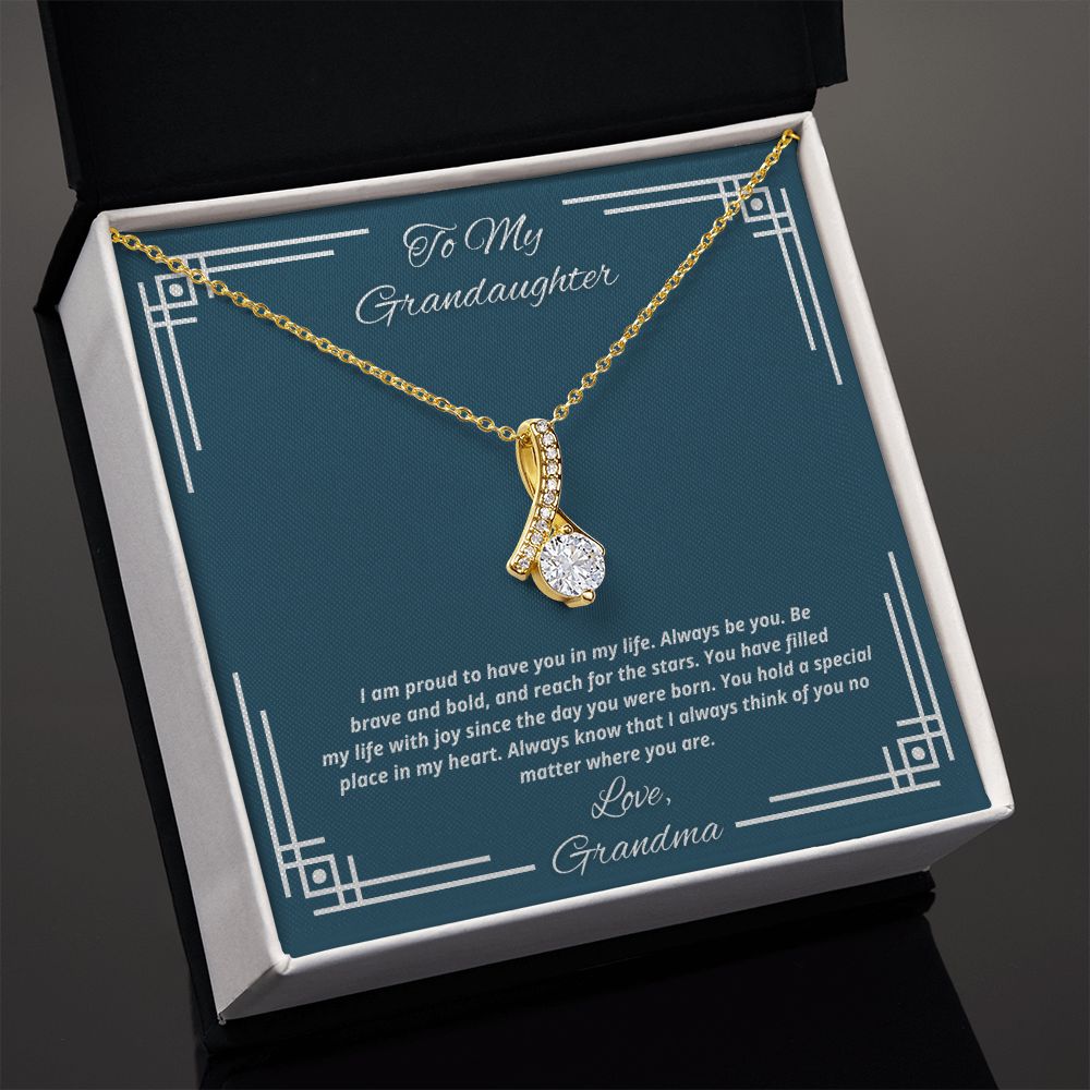 To My Granddaughter From Grandma, You have filled my life with joy - Necklace