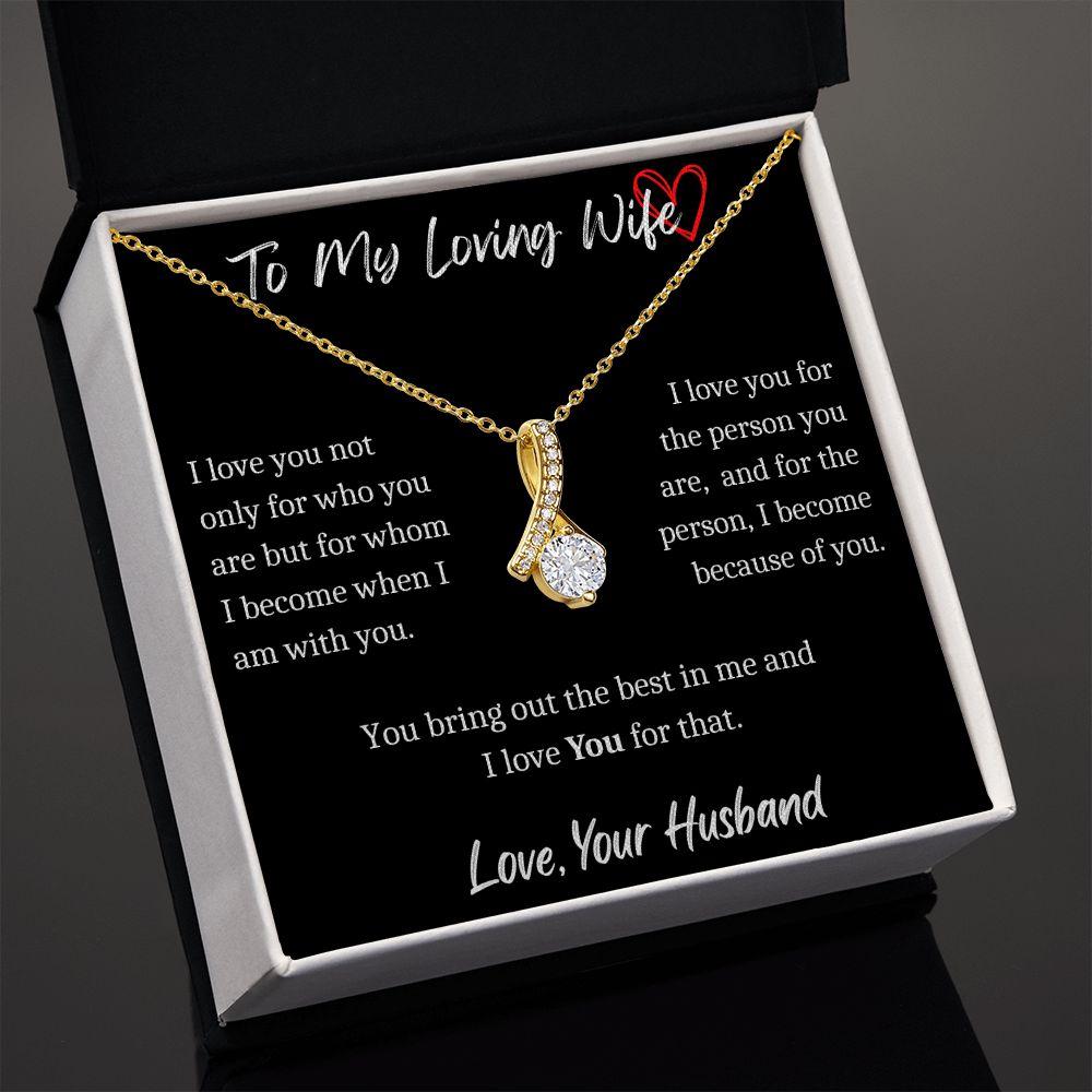 To My Loving Wife - Alluring Necklace