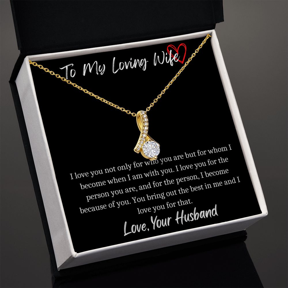 To My Loving Wife - Alluring Beauty Necklace