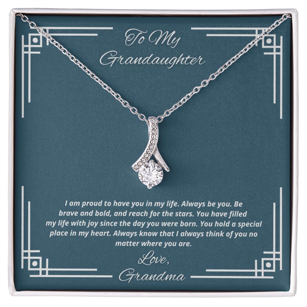 To My Granddaughter From Grandma, You have filled my life with joy - Necklace