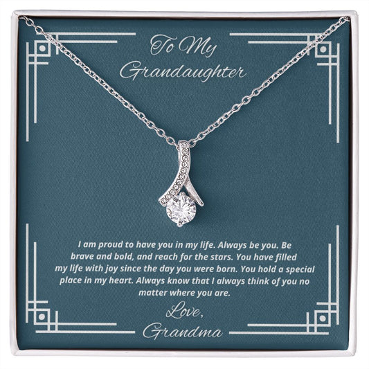 To My Granddaughter From Grandma, You have filled my life with joy - Necklace
