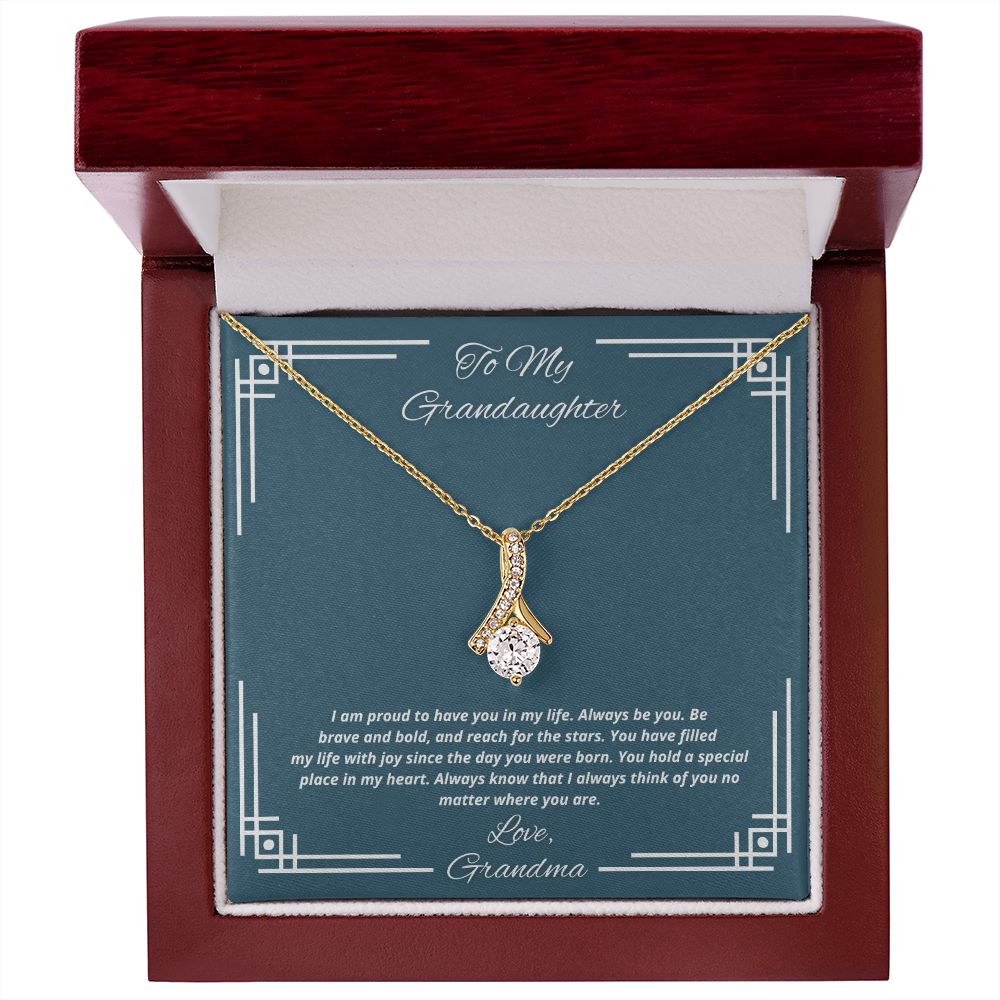 To My Granddaughter From Grandma, You have filled my life with joy - Necklace