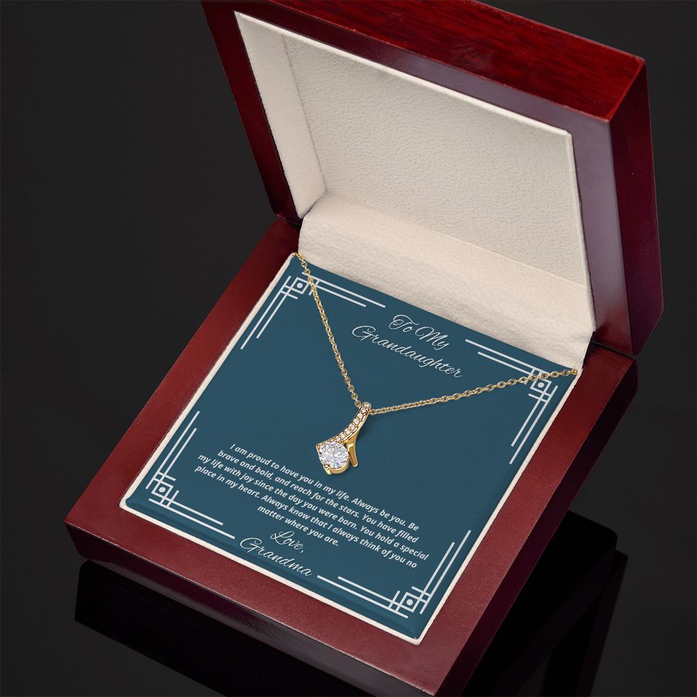 To My Granddaughter From Grandma, You have filled my life with joy - Necklace