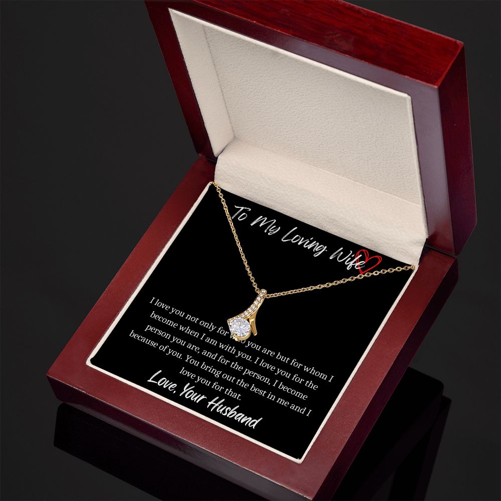 To My Loving Wife - Alluring Beauty Necklace