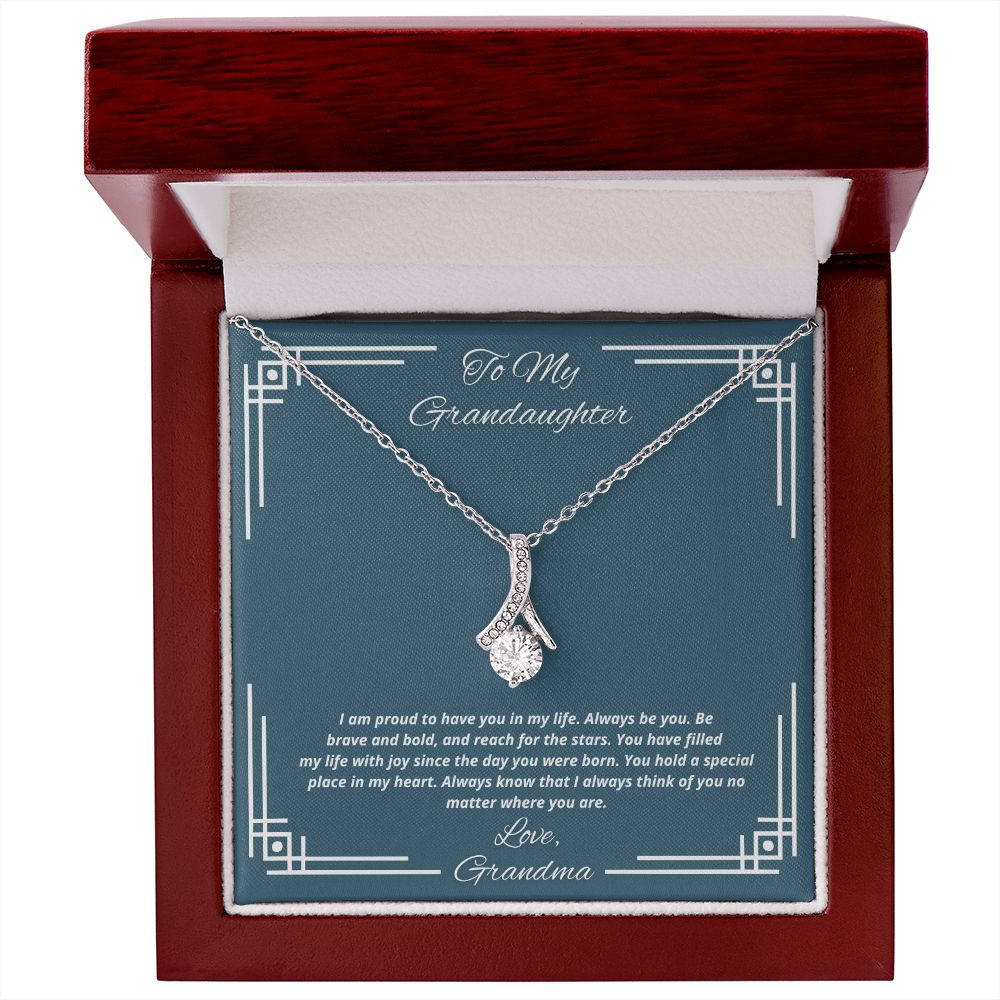To My Granddaughter From Grandma, You have filled my life with joy - Necklace