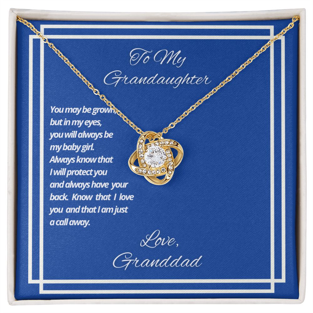 To My Granddaughter From Granddad - I Am Just A Call Away - Necklace