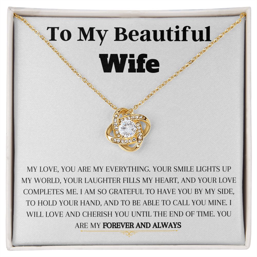 To My Wife - Knot - Necklace