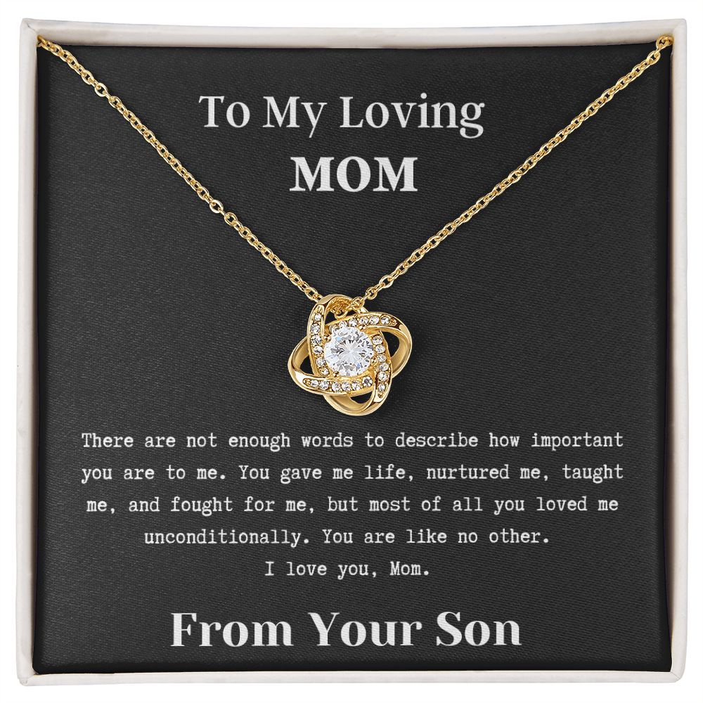 Love Knot Necklace - To My Mom