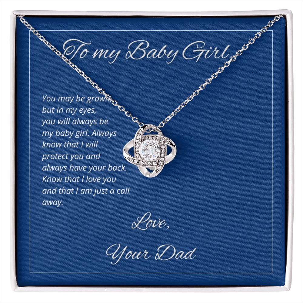 To My Baby Girl - I Am Just A Call Away - Necklace