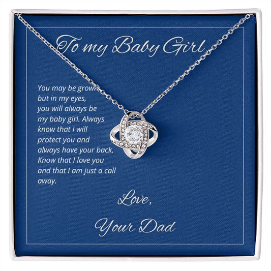 To My Baby Girl - I Am Just A Call Away - Necklace