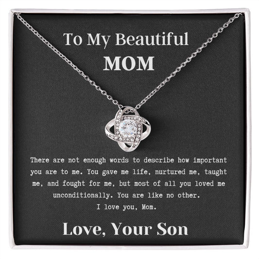 To My Beautiful Mom - Necklace
