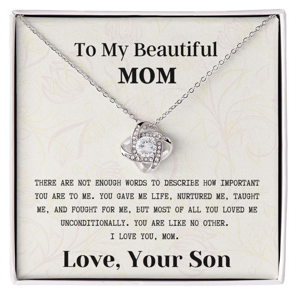Love Knot Necklace - To My Mom