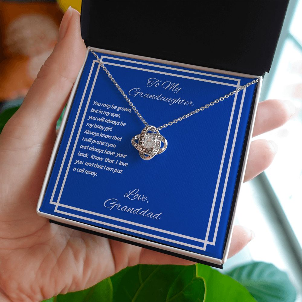 To My Granddaughter From Granddad - I Am Just A Call Away - Necklace