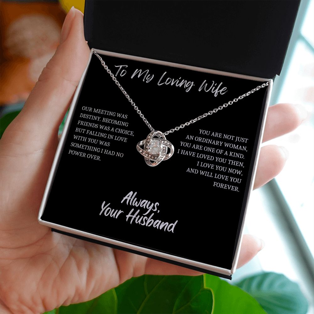 To My Wife - Knot Necklace