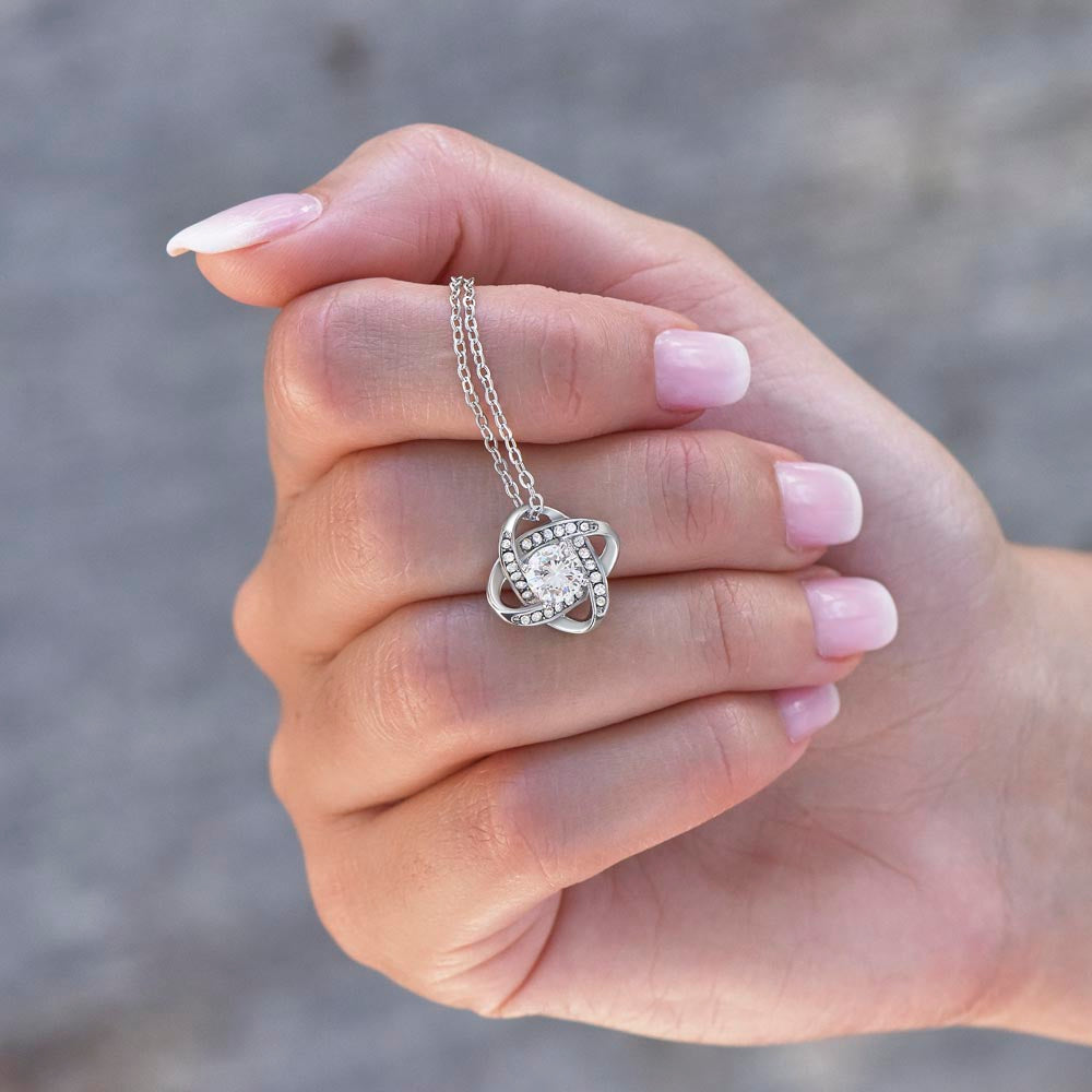 To My Beautiful Mom - Love Knot Necklace