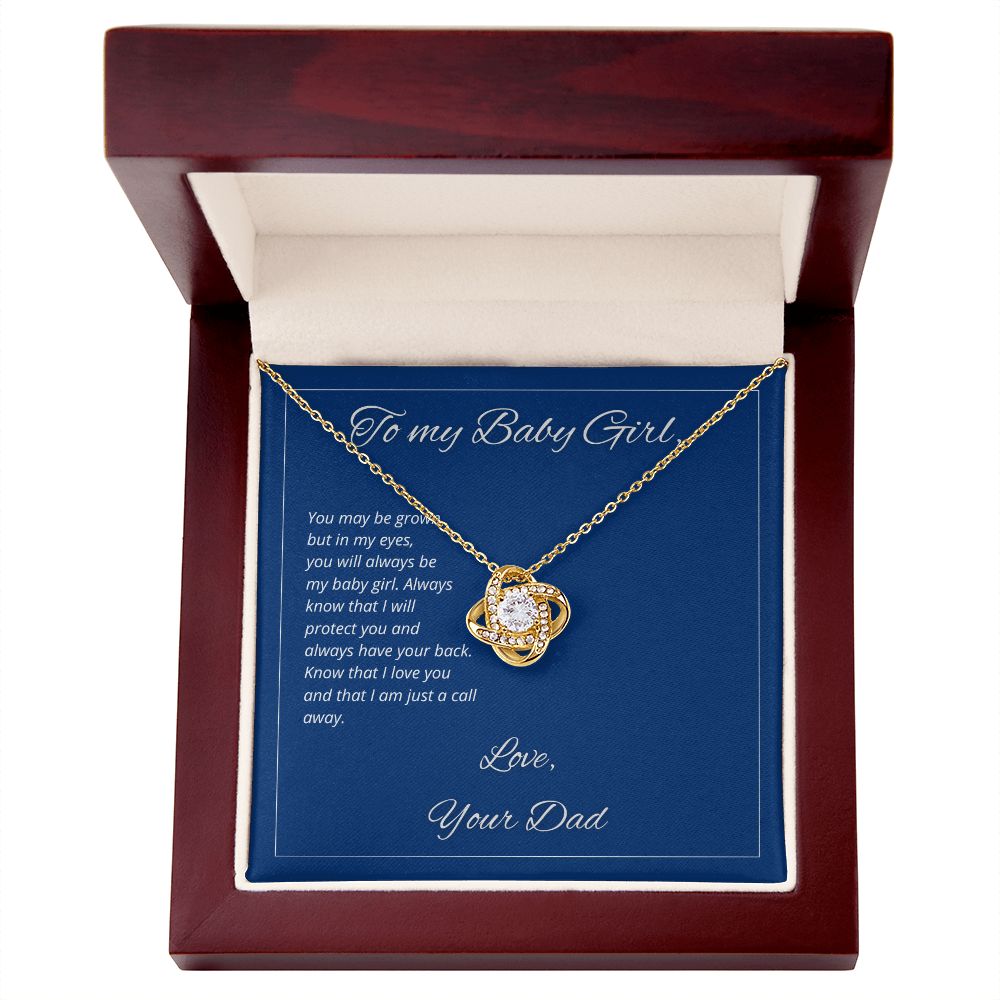 To My Baby Girl - I Am Just A Call Away - Necklace